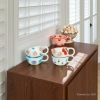 Cute and fresh hand-molded coffee cups and plates, girlish mugs, afternoon tea ceramic cups, hand-painted cups with high appearance standards Application Scenario